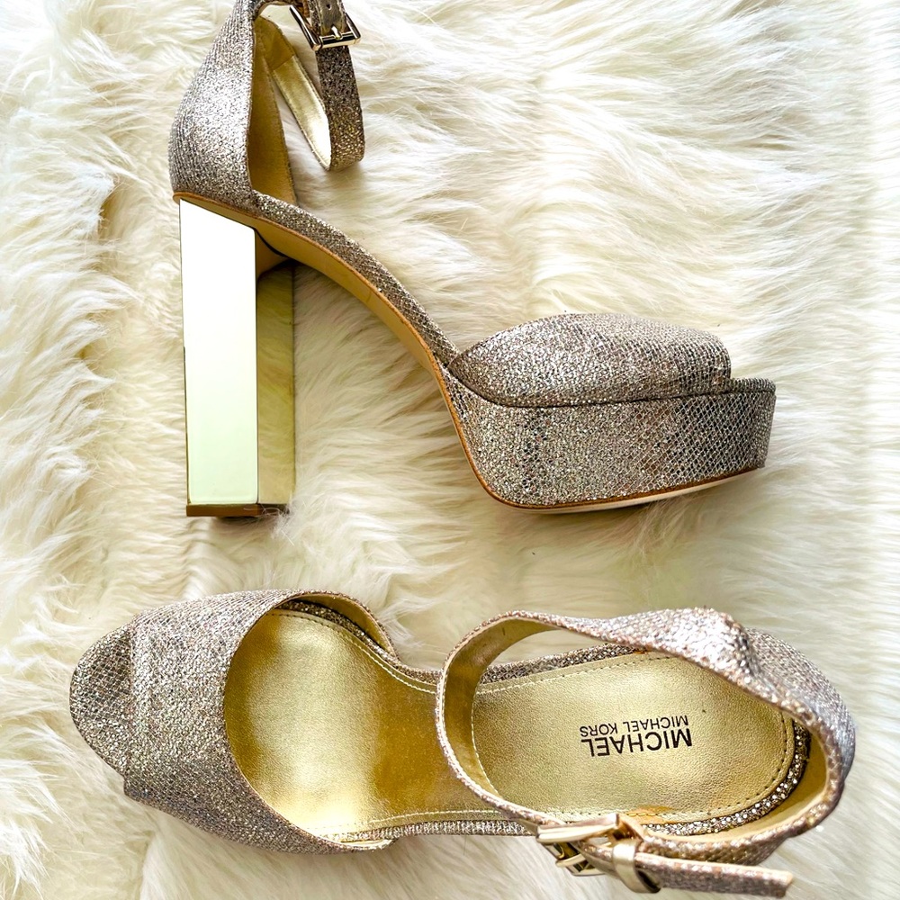 Michael Michael Kors - Petra Platform Glitter -Size 11M